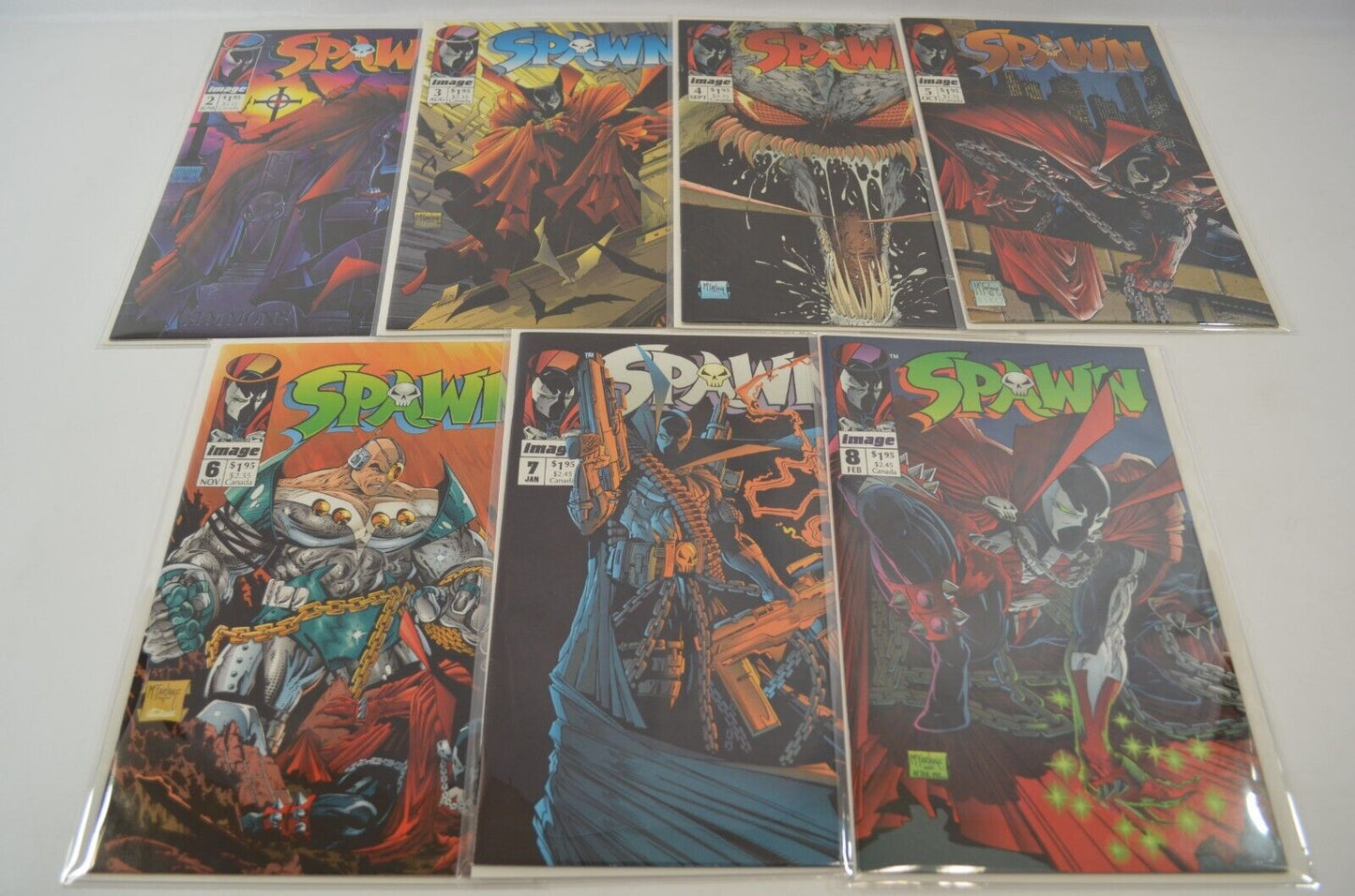 Spawn #2 3 4 5 6 7 8 Image Comics 1992-1993 Lot of 7 VF/NM 9.0