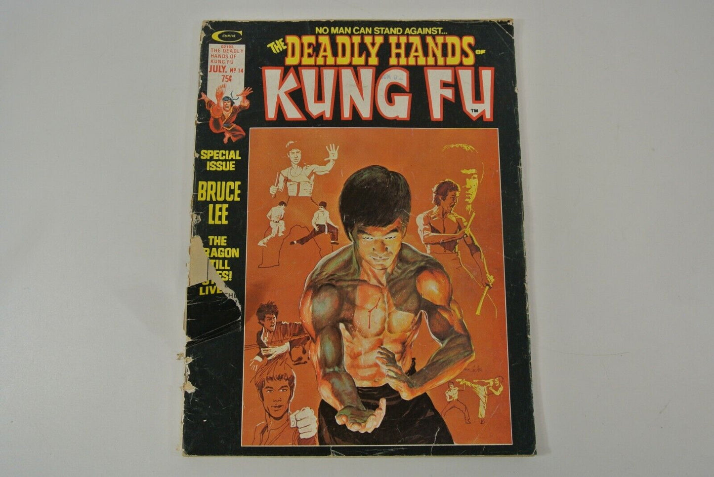 Deadly Hands of Kung Fu Magazine #14 15 Bruce Lee Shang Chi Curtis 1975 LOT