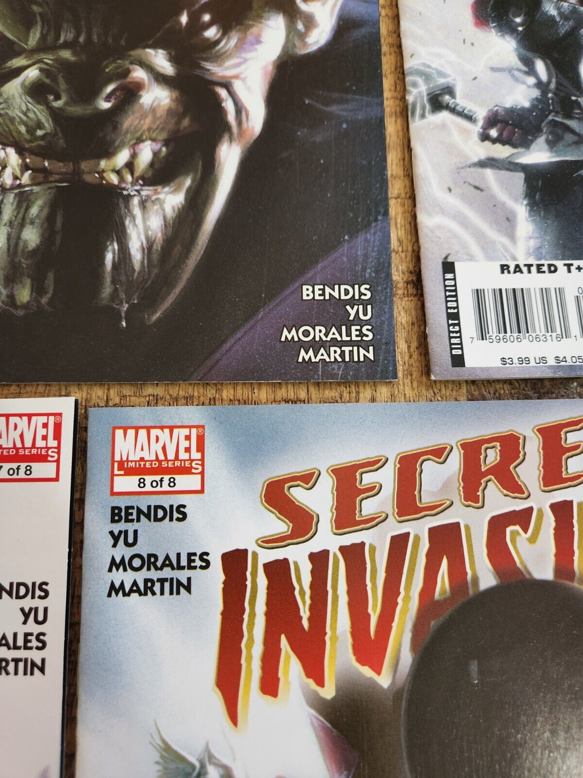 Secret Invasion #4 5 6 7 8 Marvel Comic Book Lot VF+ 8.5 Mighty Avengers 2008