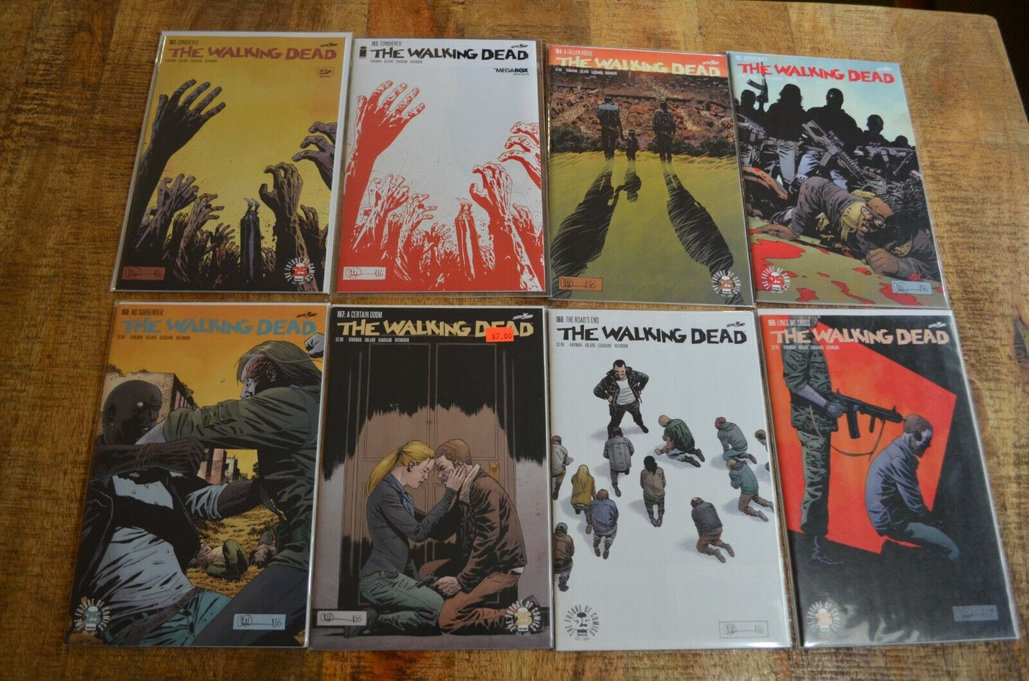 Walking Dead #163-169 Image Comics Lot of 8 Includes #163 Megabox Variant NM 9.2