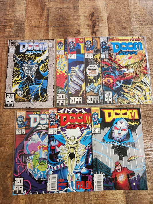 Doom 2099 #1 2 3 4 5 6 7 9 Marvel Comic Book Lot of 8 VF/NM 9.0 Victor von Doom