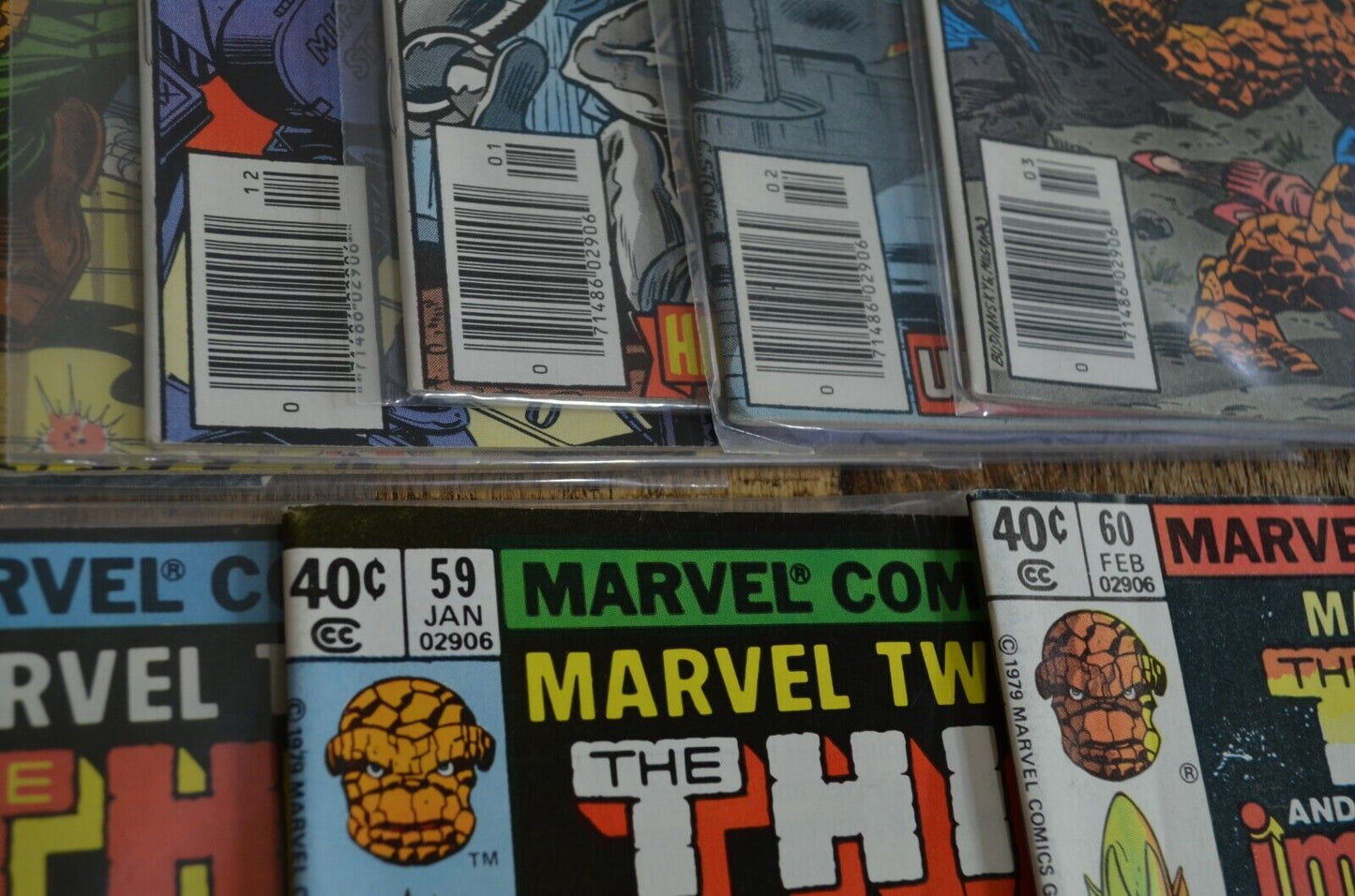 Marvel Two in One #38-51 53 55-60 Comic Book Lot of 21 Newsstand Thing Vision