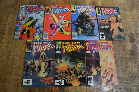 New Mutants #15 17 19-23 Marvel Comic Book Lot of 7 NM 9.2 incl 3 Canadian Price