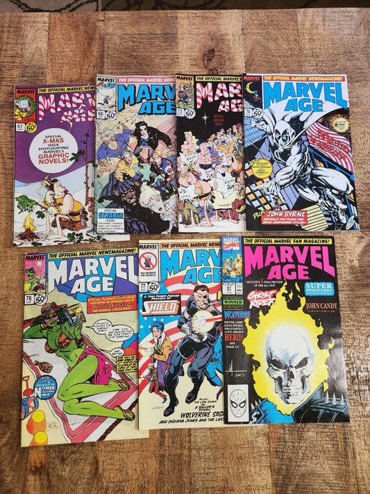 Marvel Age #61 66 73 74 76 77 87 Comic Book Lot of 7 VF/NM 9.0