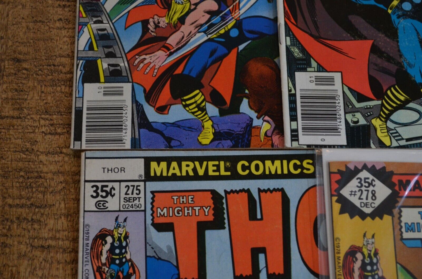 Thor #264 267-270 272 275 278-280 286 287 289 Marvel Comic Book Lot of 13 VF 7.5