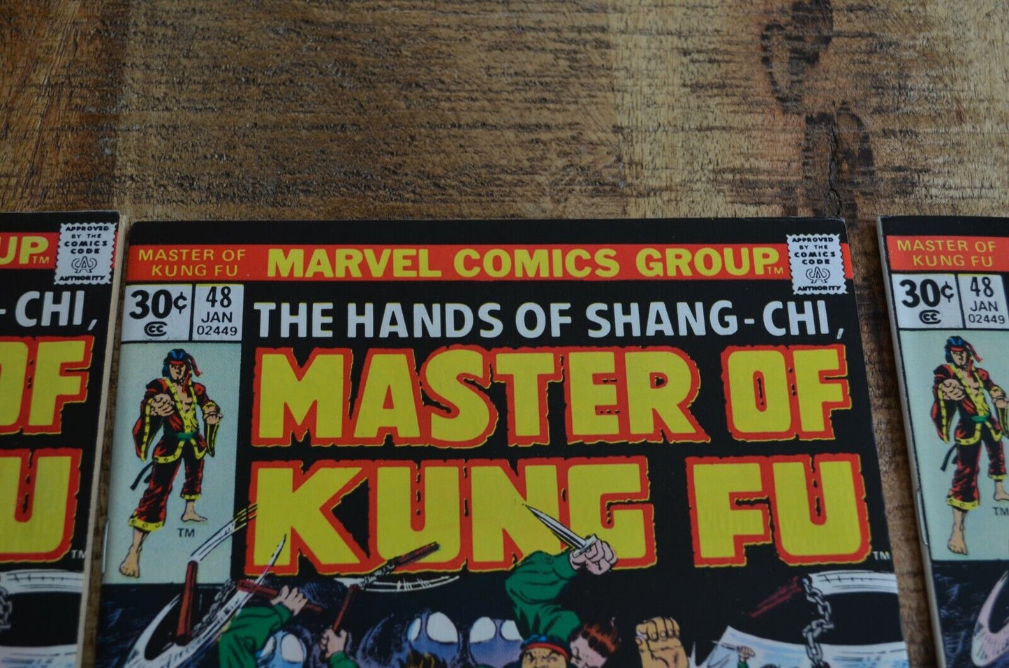 Master of Kung Fu #48 Hands of Shang Chi 1977 Marvel Comic Book Lot of 5 NM 9.0