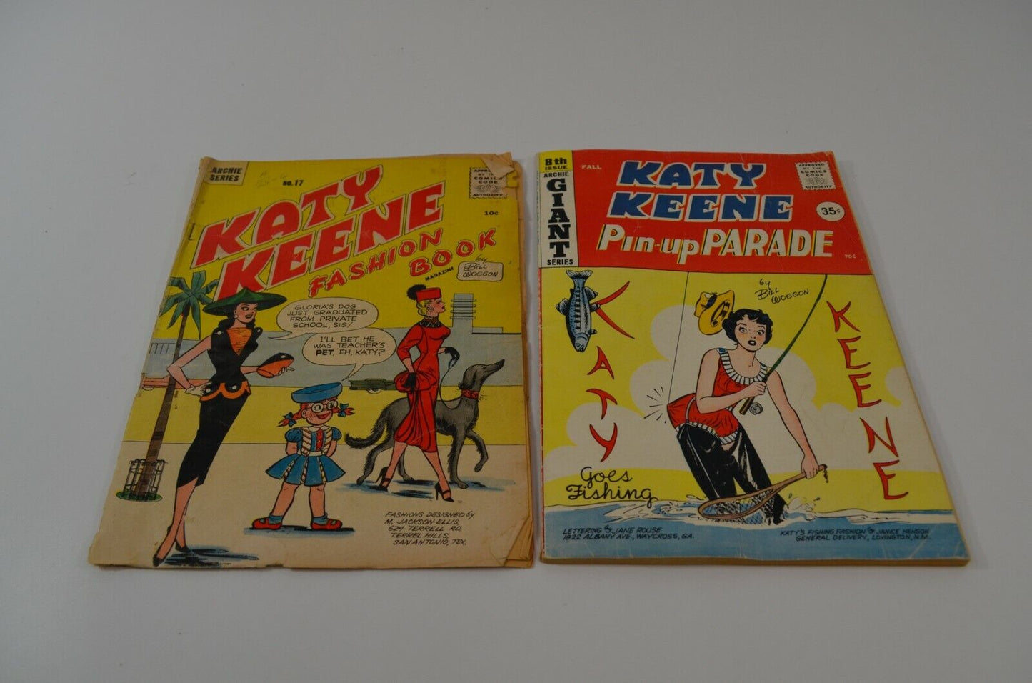 Katy Keene Fashion Book 17 Pinup Parade 8 Comics Low Grade 1950s Readers