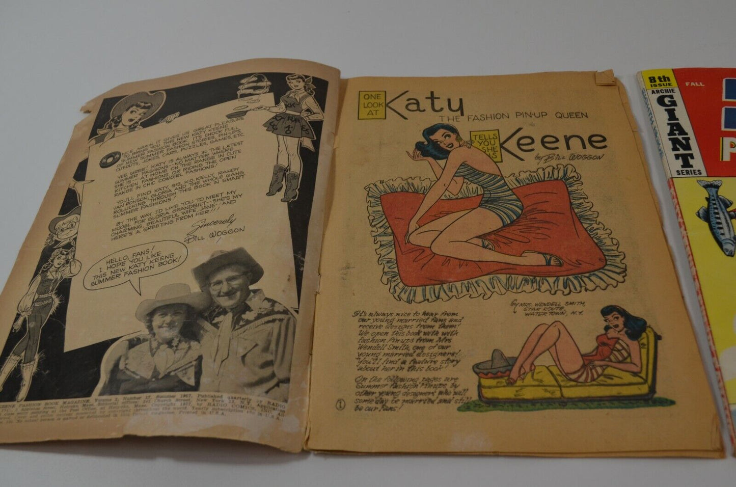 Katy Keene Fashion Book 17 Pinup Parade 8 Comics Low Grade 1950s Readers