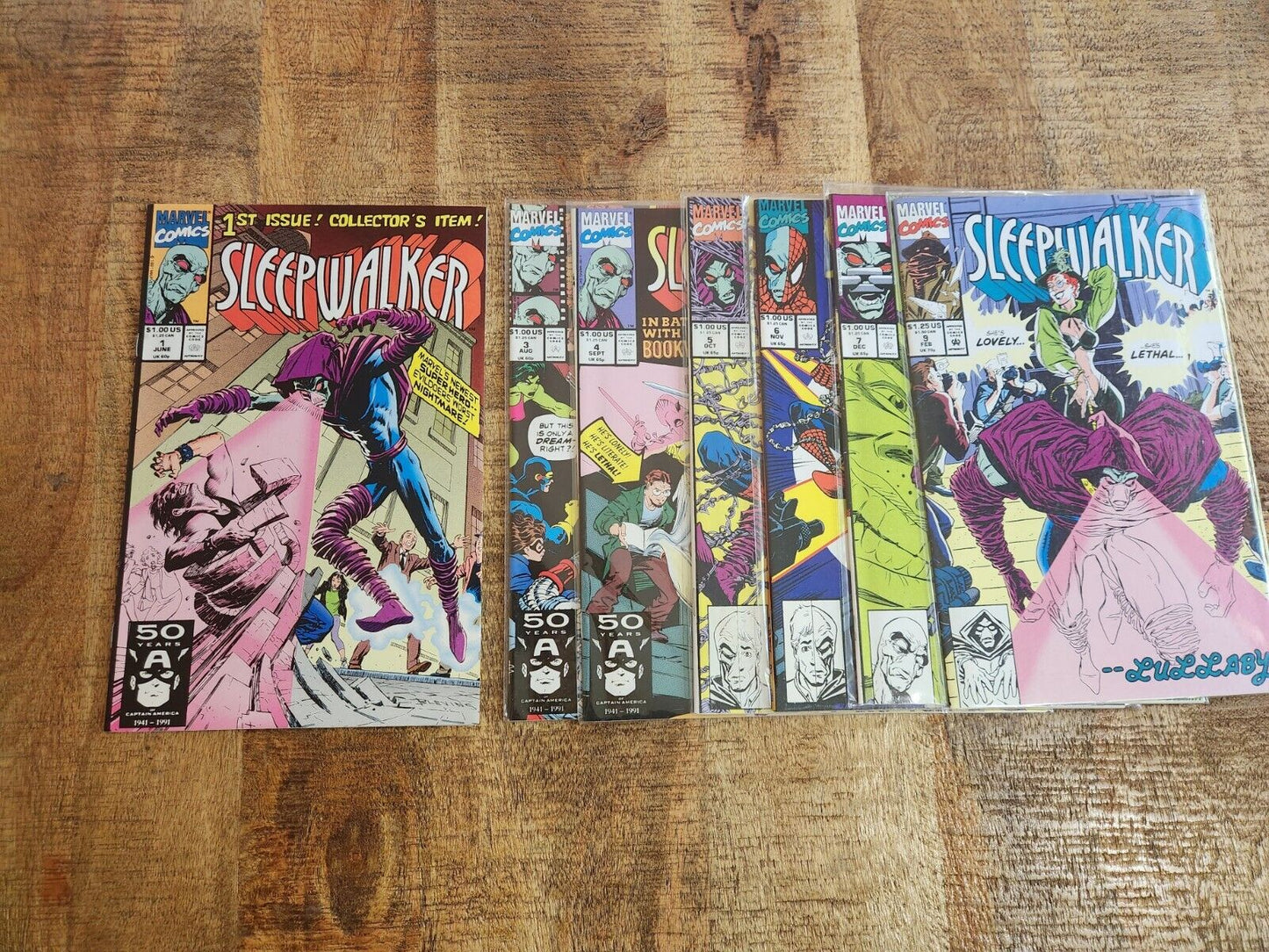 Sleepwalker #1 3 4 5 6 7 9 1991 Marvel Comic Book Lot of 7 NM- 9.2