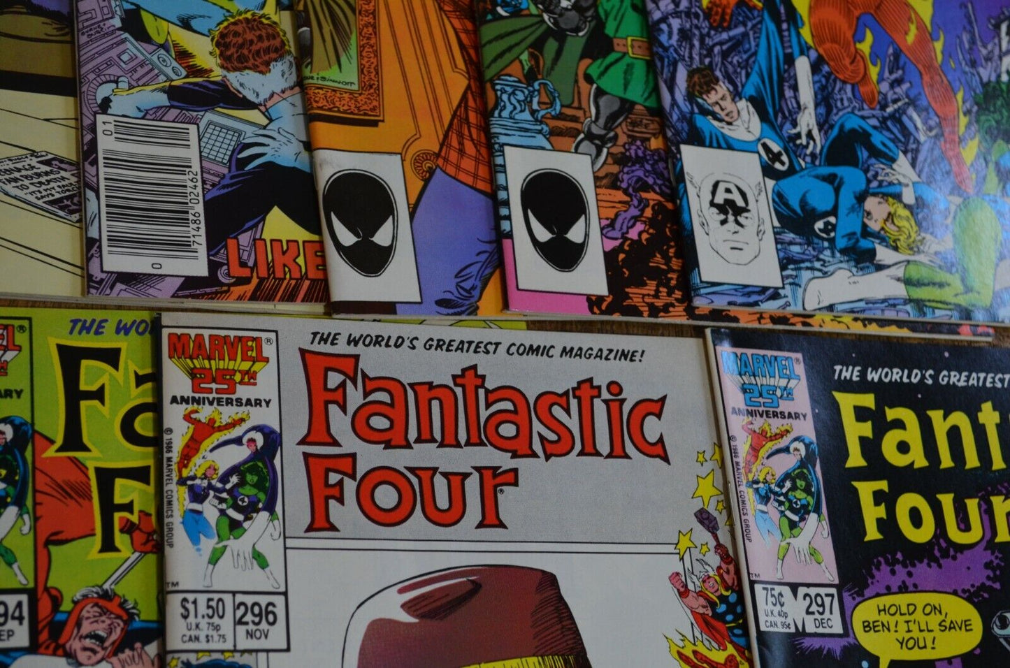 Fantastic Four #280-294 296 297 Marvel Comic Books 1985-1986 Lot of 17 NM 9.0