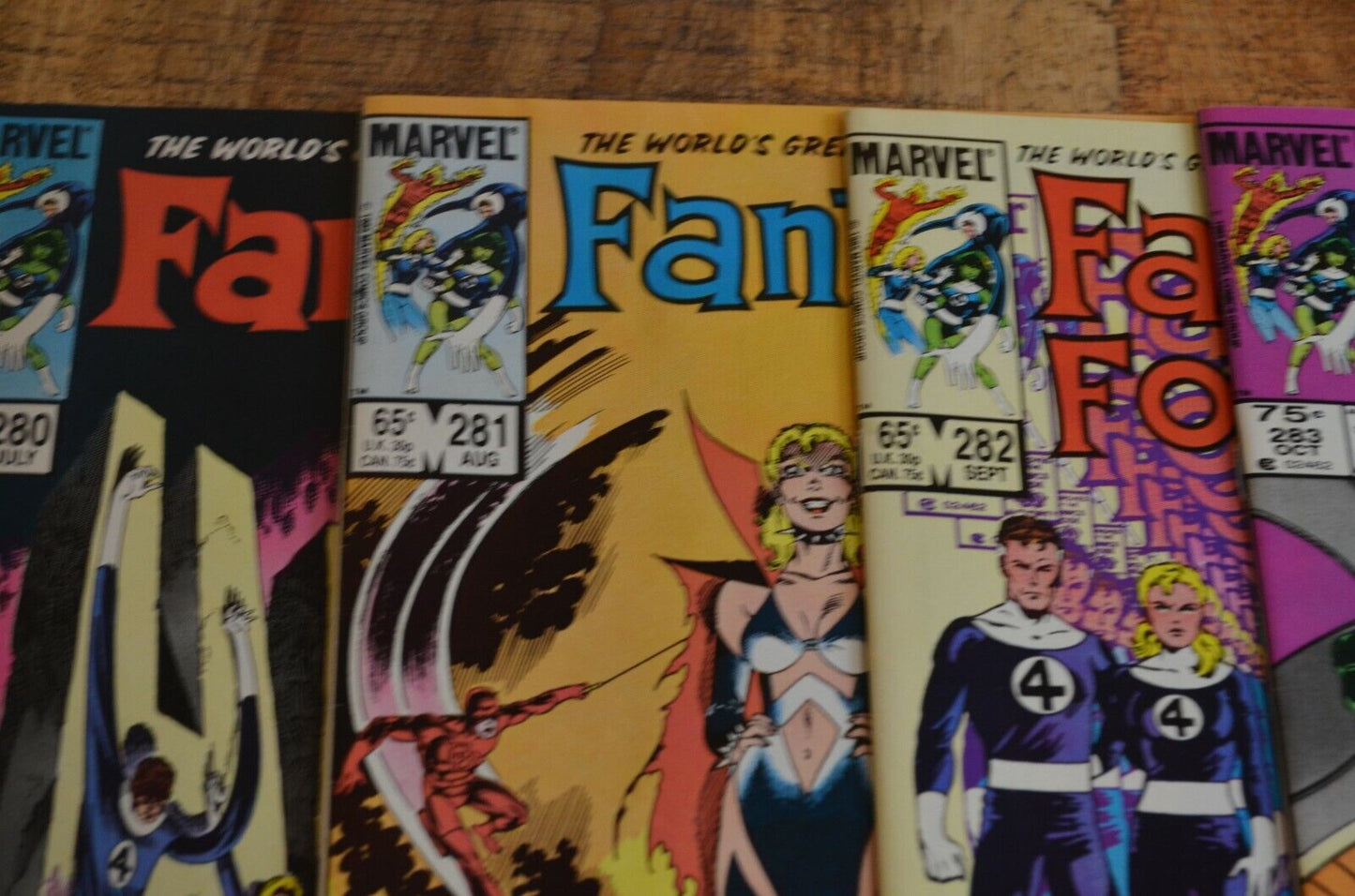 Fantastic Four #280-294 296 297 Marvel Comic Books 1985-1986 Lot of 17 NM 9.0