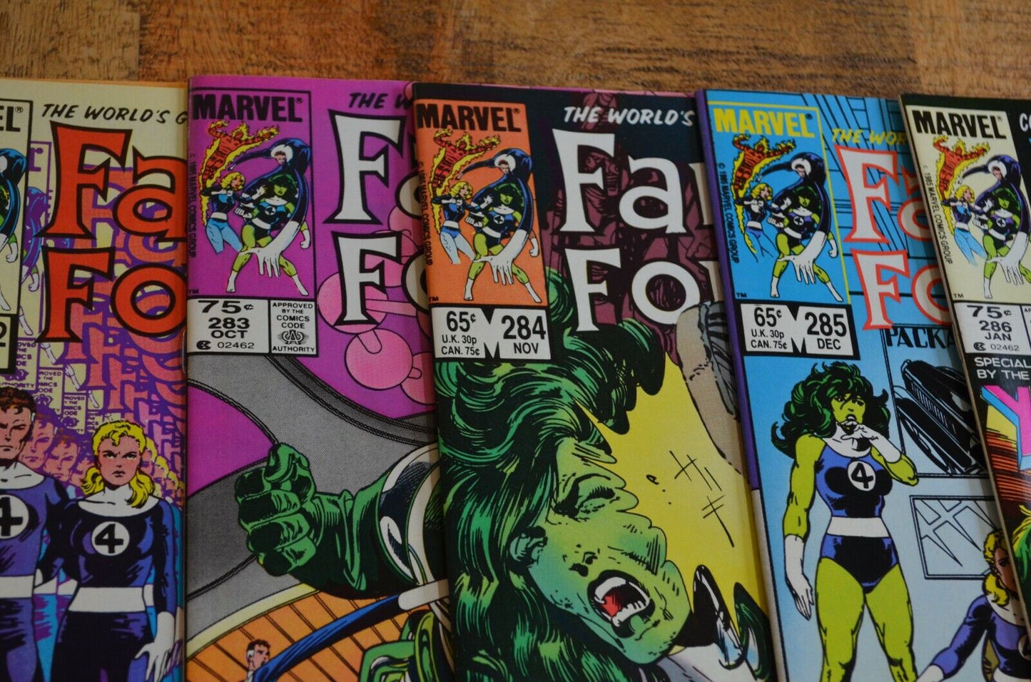 Fantastic Four #280-294 296 297 Marvel Comic Books 1985-1986 Lot of 17 NM 9.0