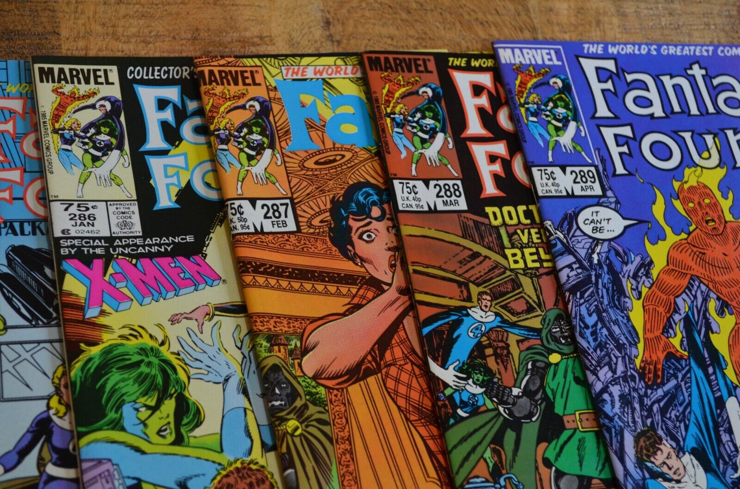 Fantastic Four #280-294 296 297 Marvel Comic Books 1985-1986 Lot of 17 NM 9.0