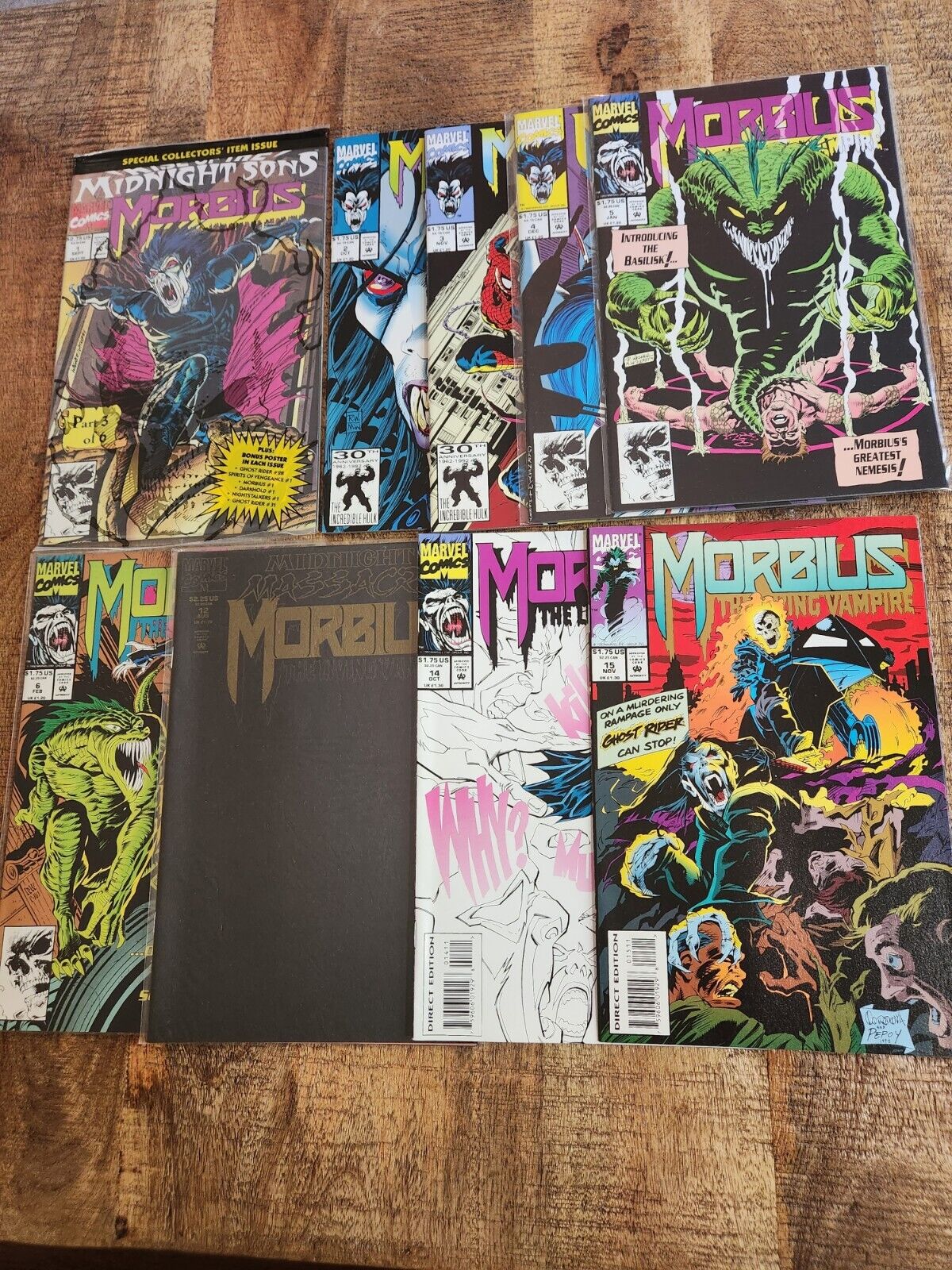 Morbius the Living Vampire #1 2 3 4 5 6 12 14 Marvel Comic Book Lot of 8 NM- 9.2