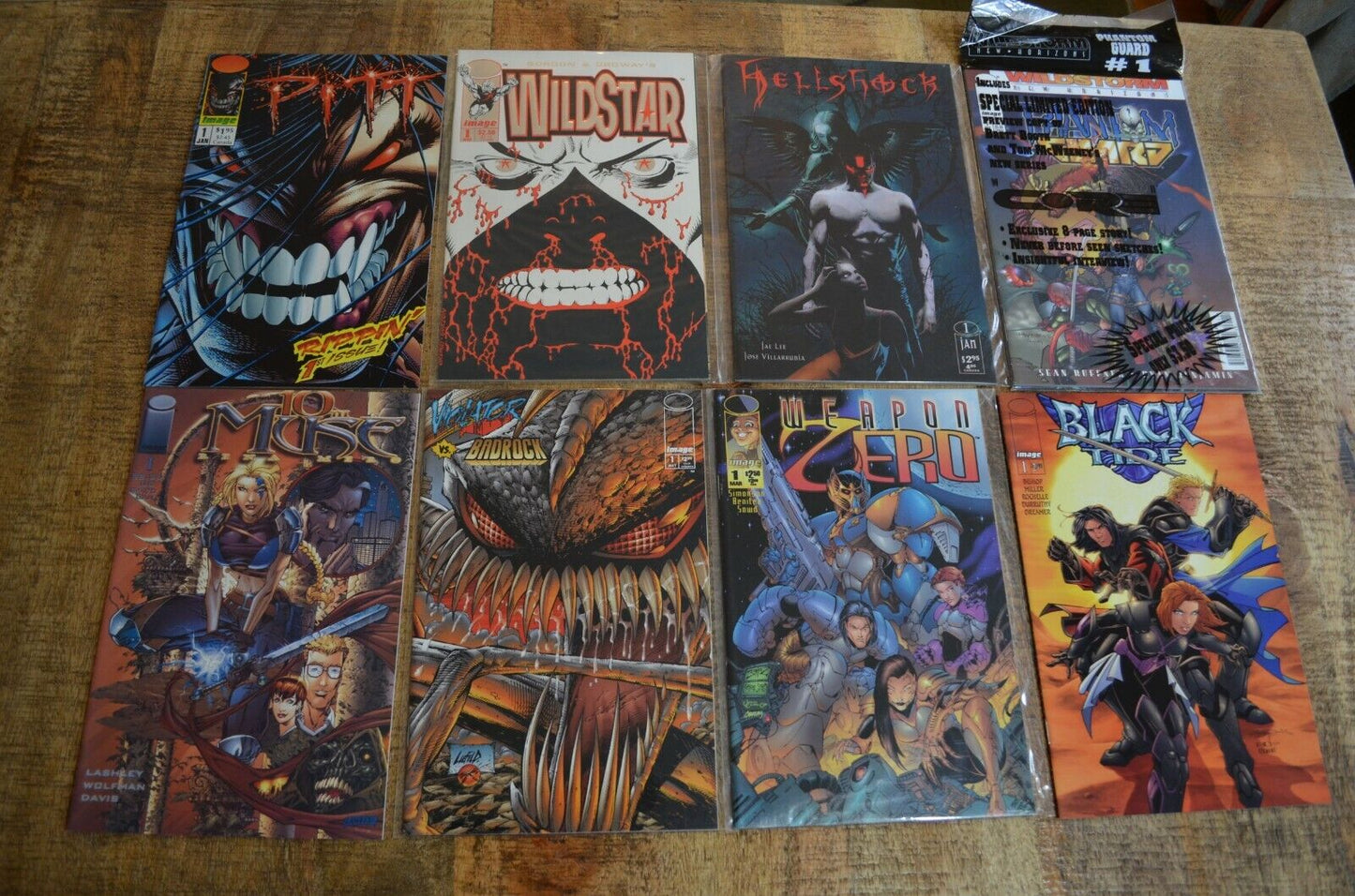 Image #1 Comic Lot of 8 Pitt Wildstar Hellshock Phantom Guard 10th Muse NM 9.2