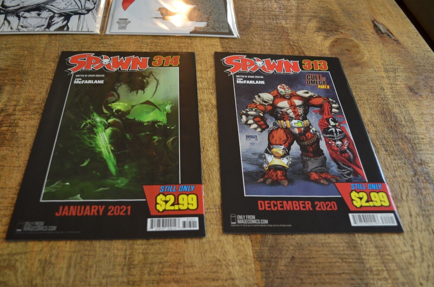 Spawn #311 312 313 Sketch Variant & #312 1st Print Image Comics Lot of 4 NM-