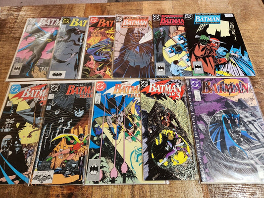 Batman #430 431 432 433 434 435 436-440 Many Deaths of Batman DC Comics Lot VF+