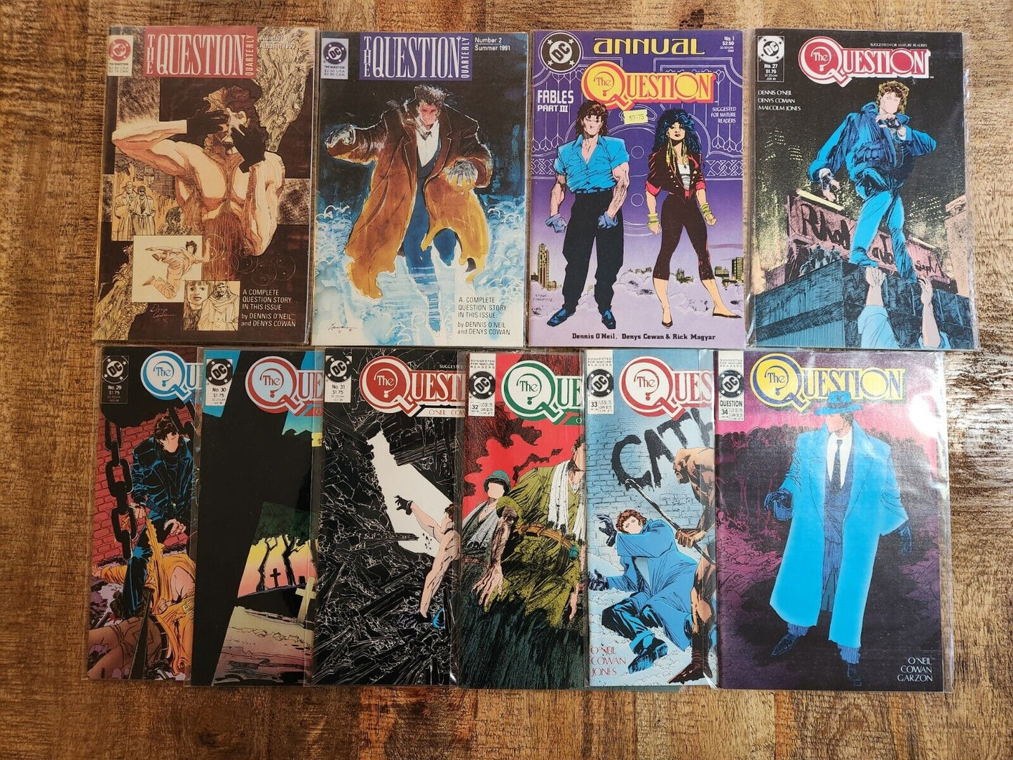 The Questions Quarterly #1 2 Annual #1 27 29-34 DC Comics Lot of 10 NM- 9.2