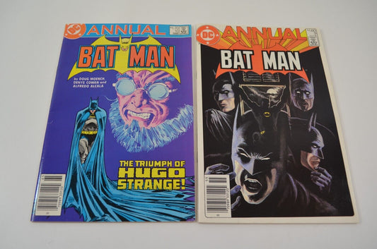 Batman Annual 9 10 (DC Comics) 1985 1986 Comic Book Lot CPV Canadian Newsstand