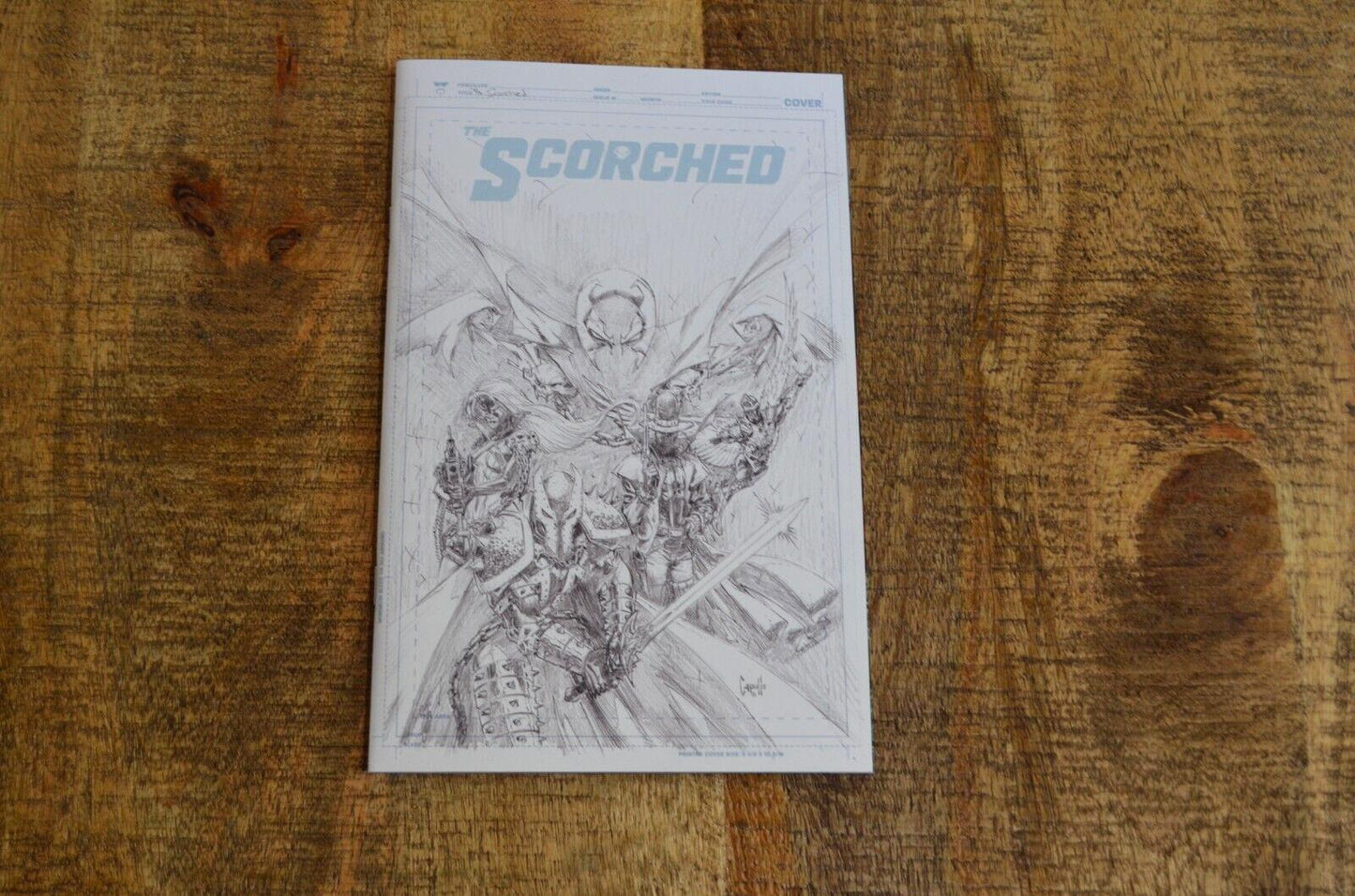 Spawn The Scorched Capullo 1:50 Sketch Variant Cover Image Comics Jan 2022 NM