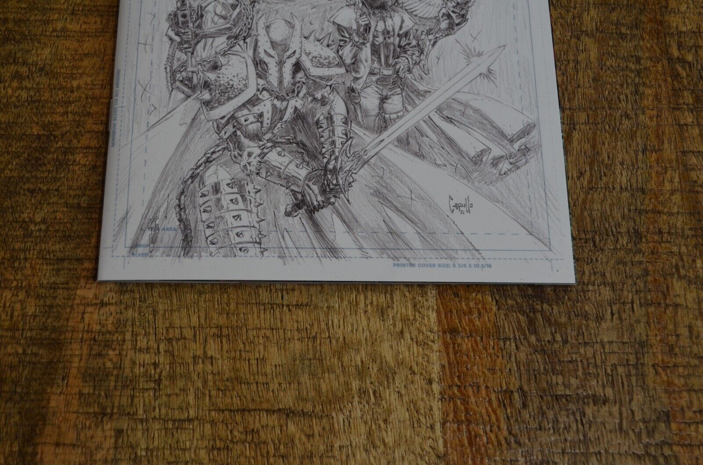 Spawn The Scorched Capullo 1:50 Sketch Variant Cover Image Comics Jan 2022 NM