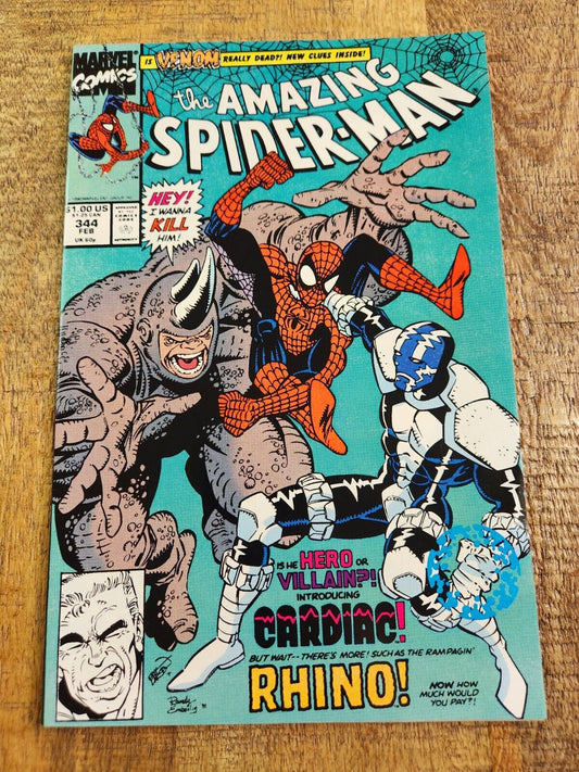 Amazing-Spider Man #344 Cletus Kasady 1st App Marvel Comic Book NM- 9.2