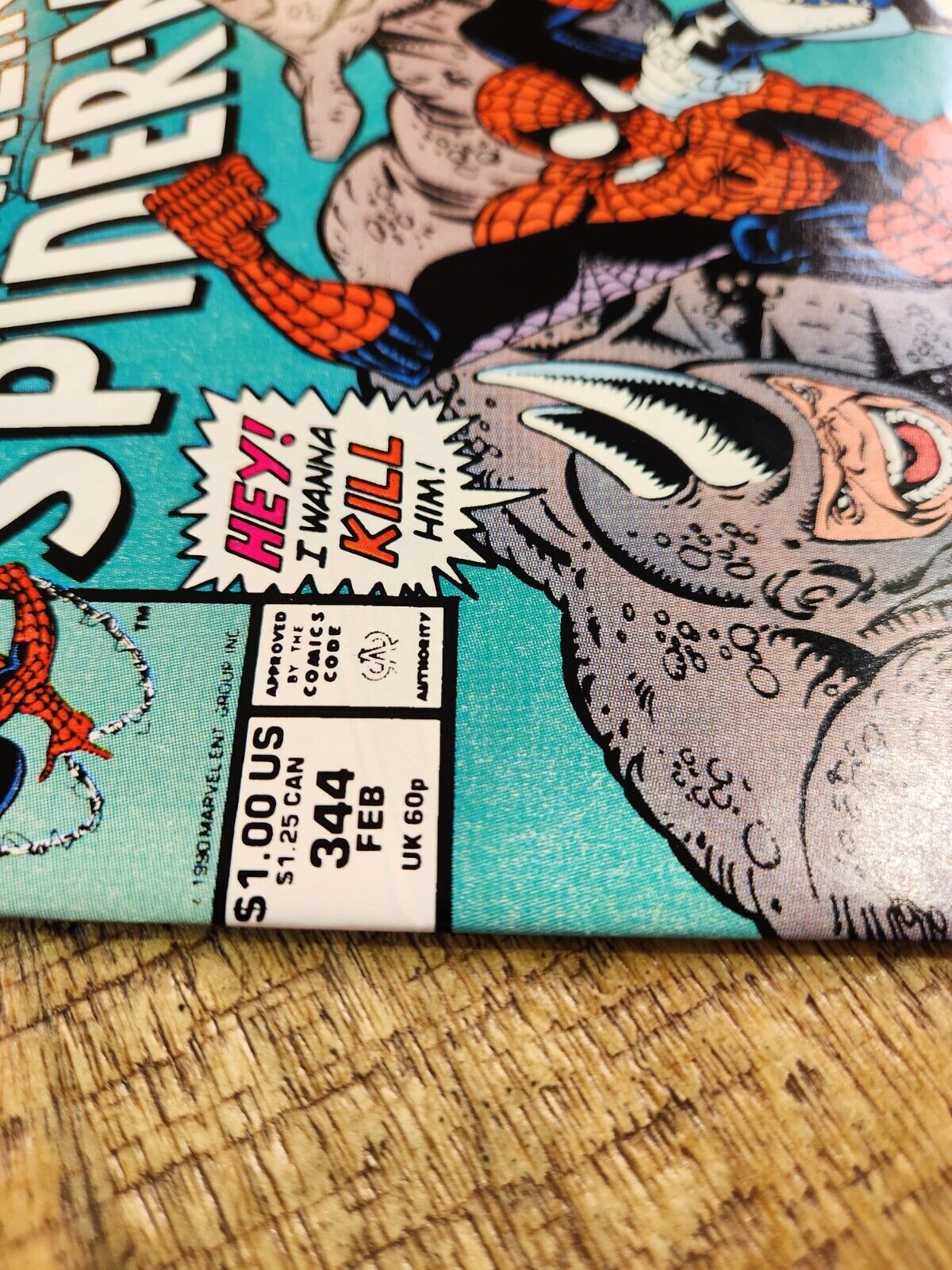 Amazing-Spider Man #344 Cletus Kasady 1st App Marvel Comic Book NM- 9.2