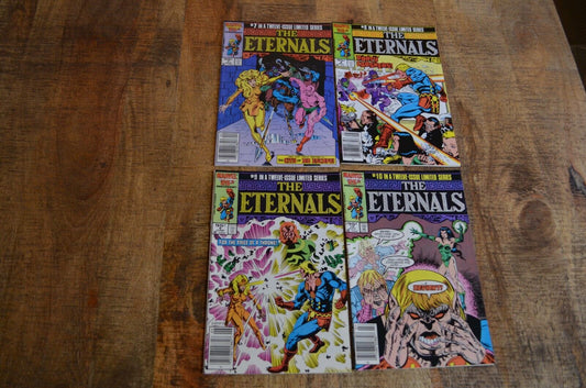 Eternals 7 8 9 10 (1986) Canadian Newsstand Marvel Comic Book Lot CPV NM 9.2