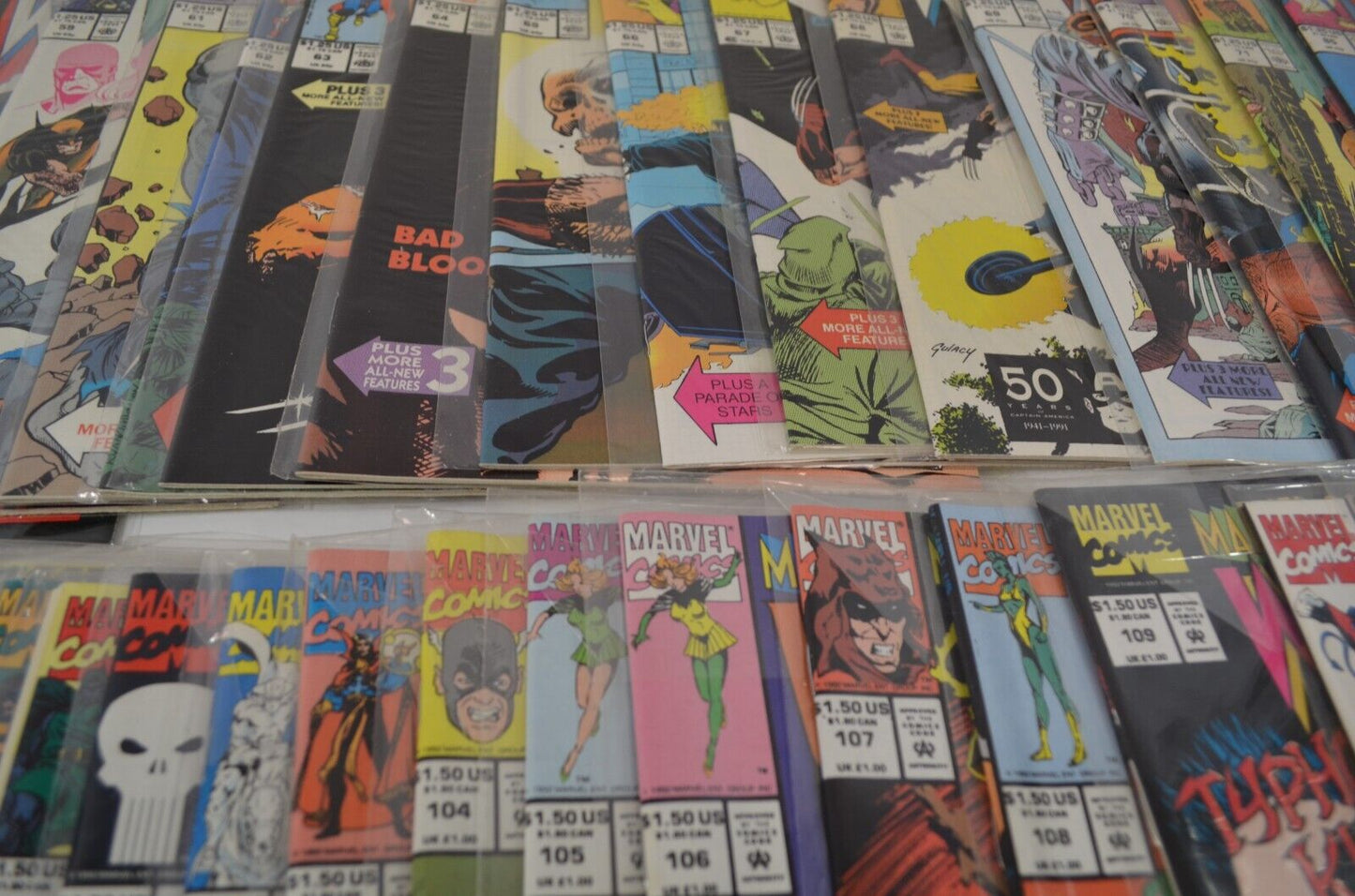 Marvel Comics Presents 56-59 61-71 85-116 123-125 LOT Wolverine Ghost Rider NM-