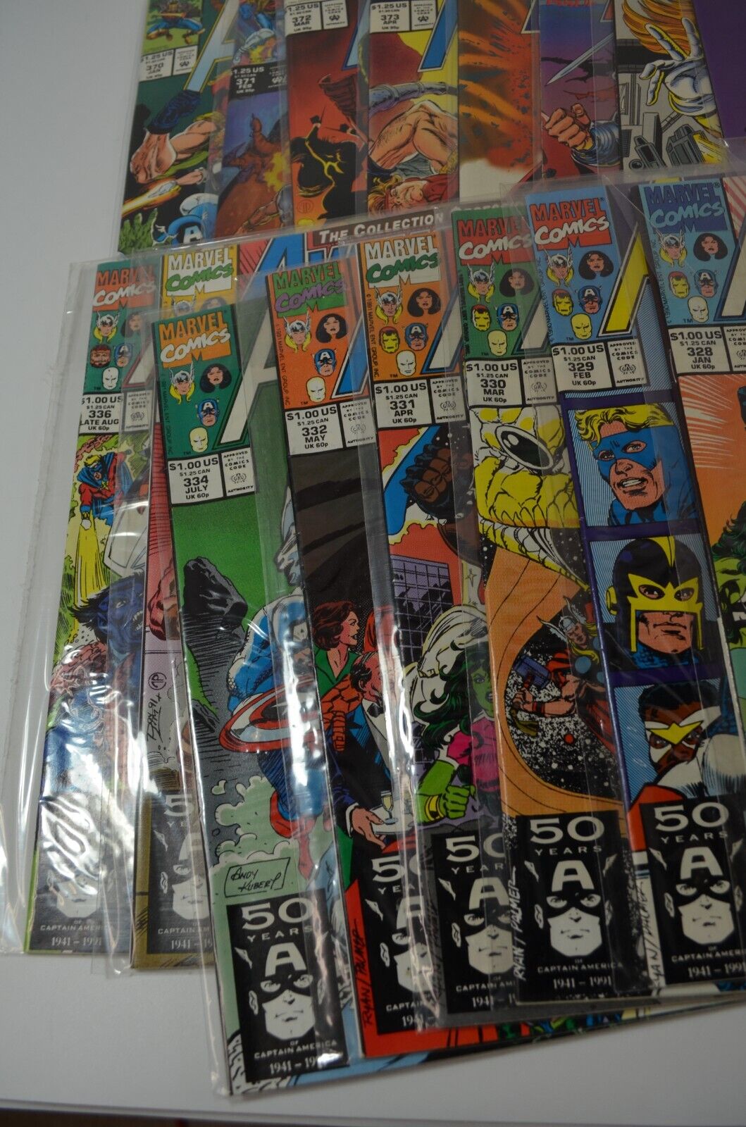 Avengers 294-323 325-332 334-375 380-385 389-402 Marvel Comic Lot VF+/NM-