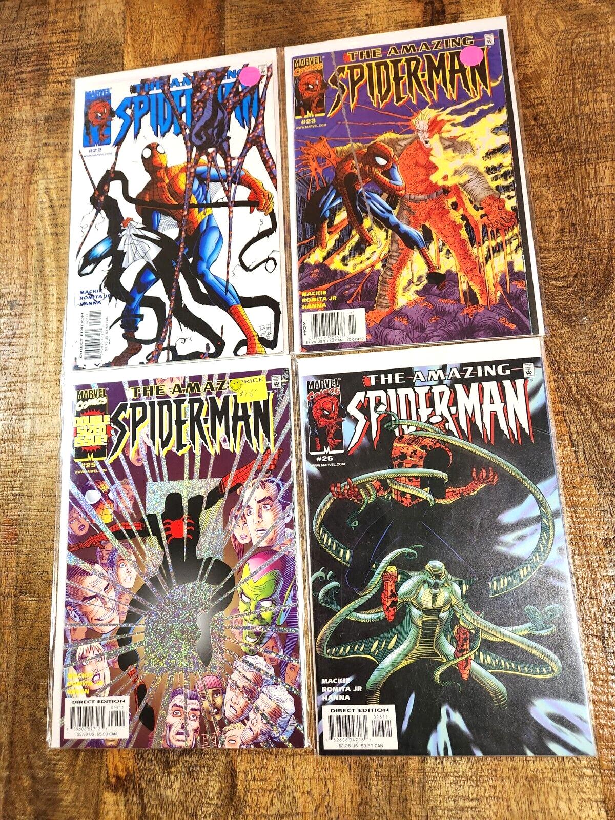 Amazing Spiderman #22 23 25 26 (Marvel, 2000-01) VF+ 8.5 Comic Books Lot of 4