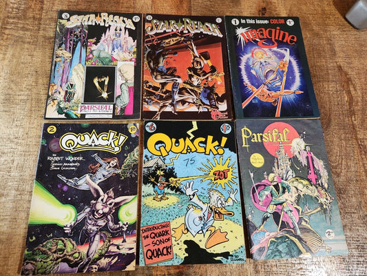 Star Reach Comics #8 11 Imagine #1 Quack #2 6 Parsifal Underground Mid Grade