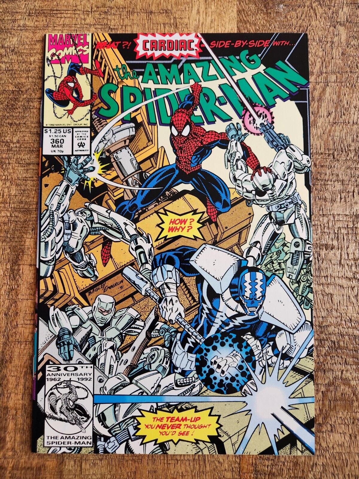 Amazing-Spider Man #360 Cardiac App Marvel Comic Book 1992 Death Toy VF/NM 9.0