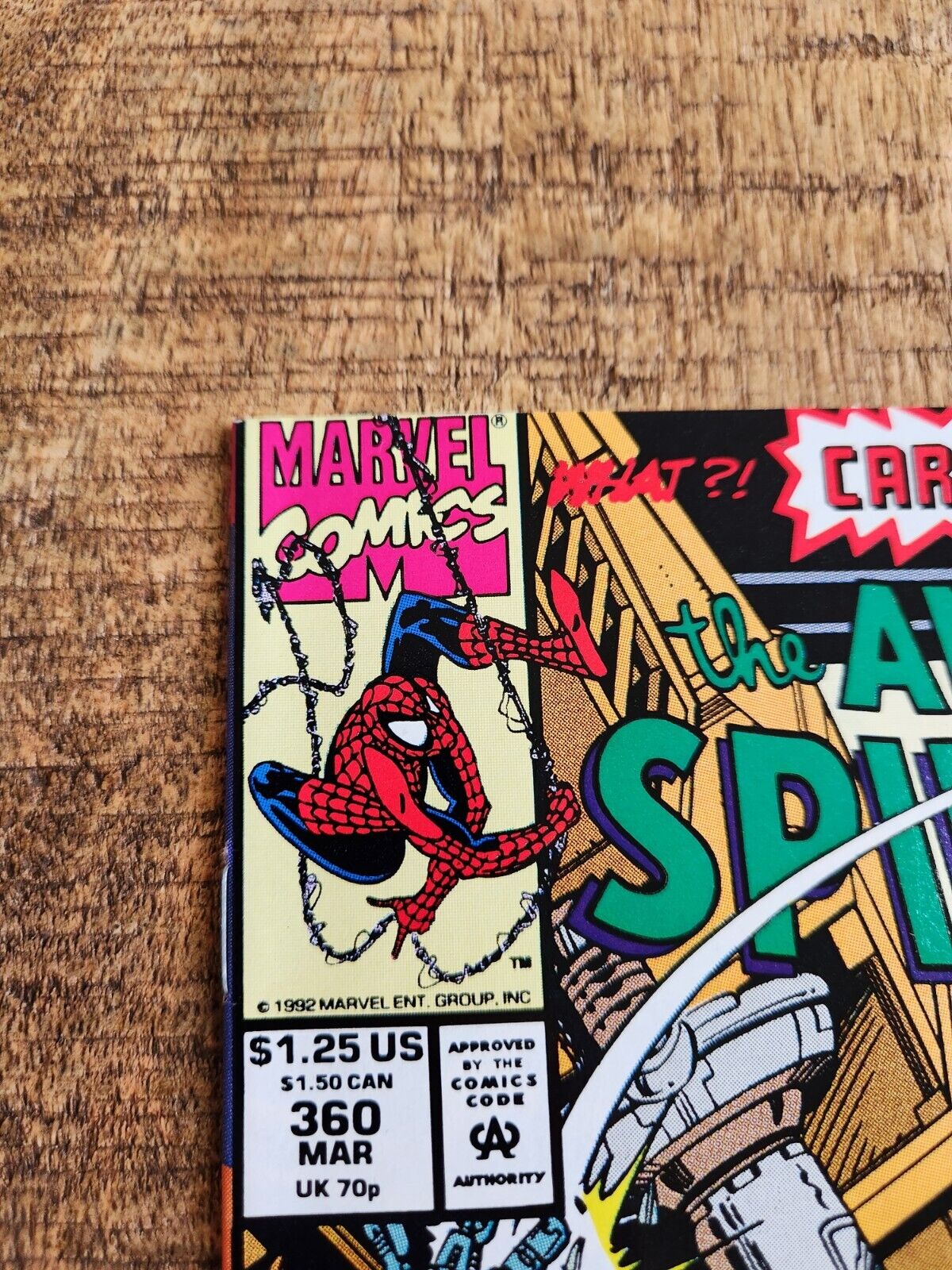 Amazing-Spider Man #360 Cardiac App Marvel Comic Book 1992 Death Toy VF/NM 9.0