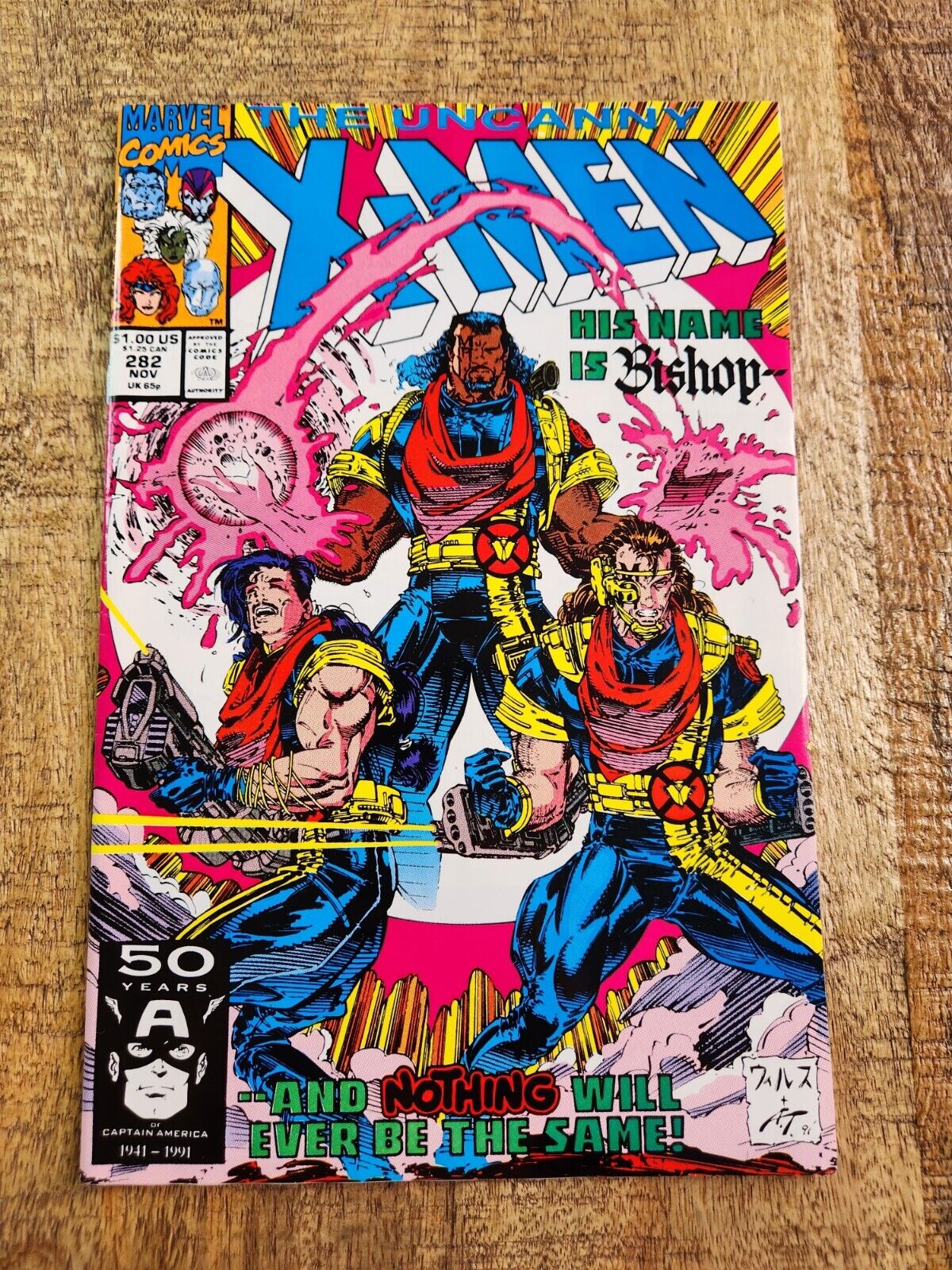 Uncanny X-Men #282 Bishop First Appearance Marvel Comic Book 1991 VF/NM 9.0