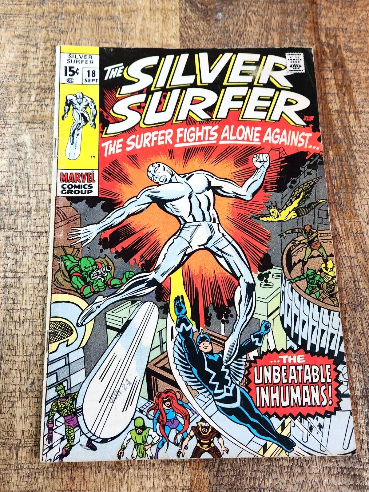 Silver Surfer #18 (Marvel Comics, Sep 1970) F- 5.5 Comic Book Final Issue