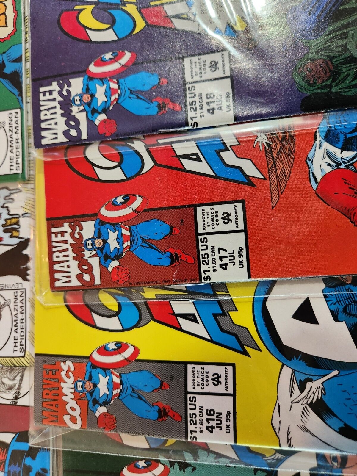 Captain America #398 399 400 401 402 403-418 Marvel Comic Book Lot VF+ to NM-