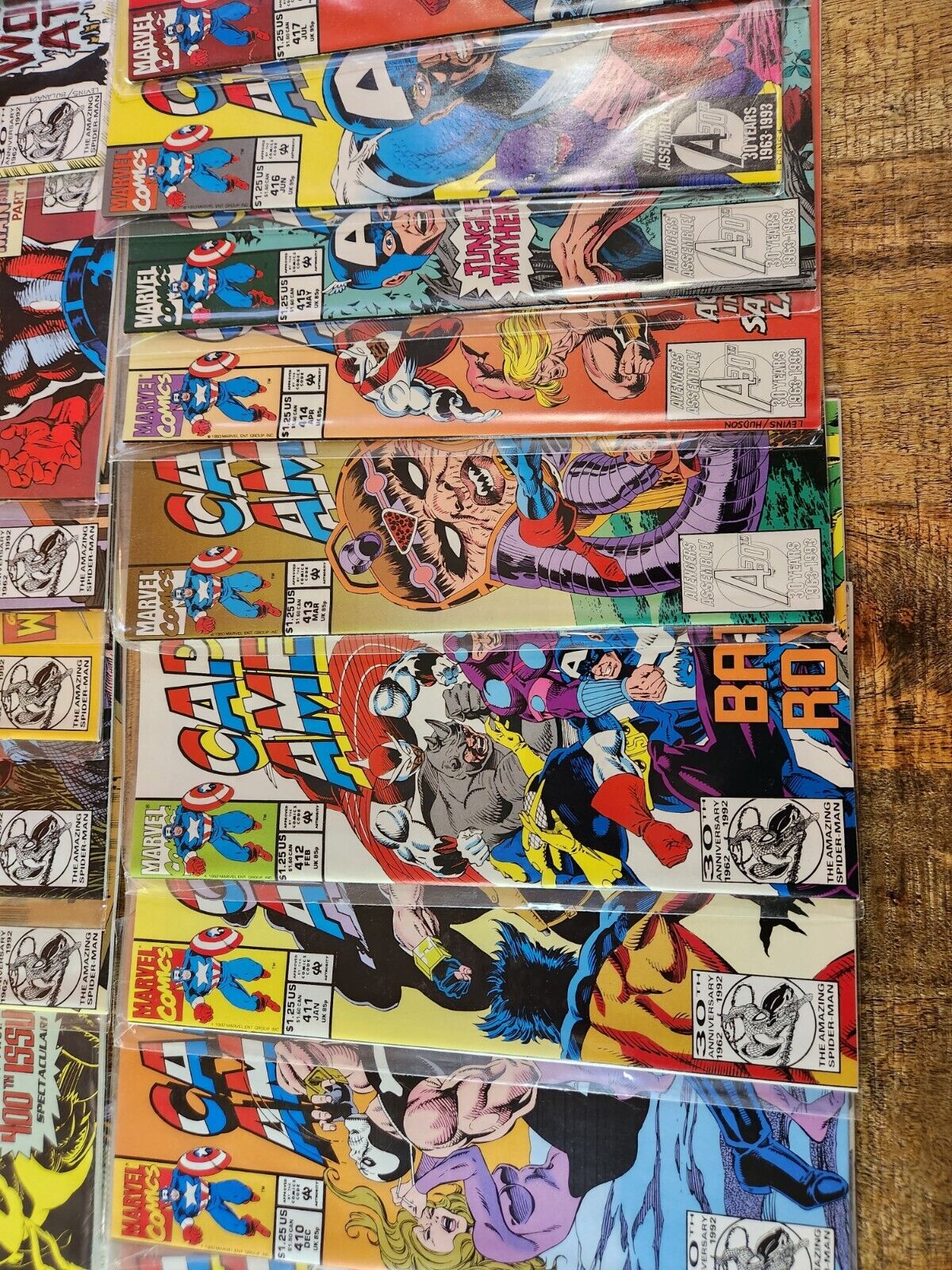 Captain America #398 399 400 401 402 403-418 Marvel Comic Book Lot VF+ to NM-