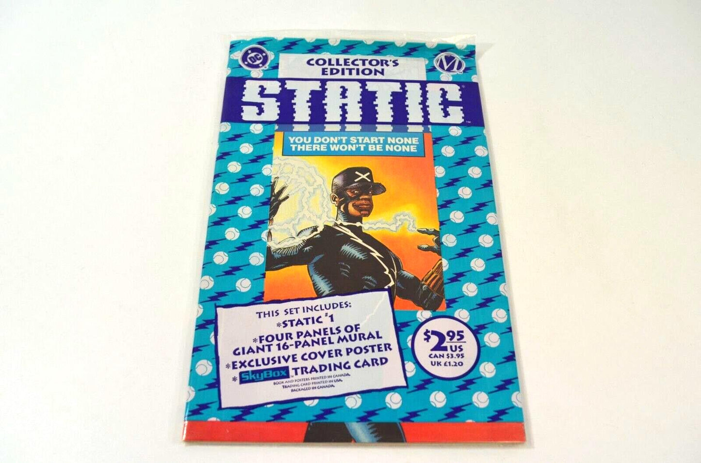 Static #1 Collector's Edition 1993 DC Comics Polybagged NM- 9.2 Cover Poster