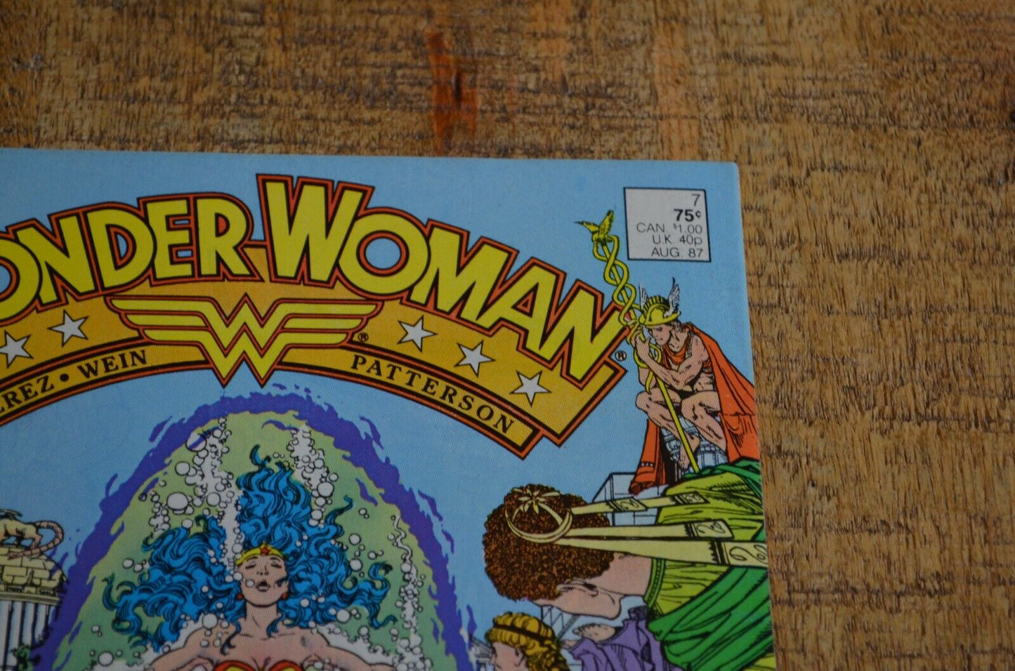 Wonder Woman #7 DC Comics August 1987 Rebirth VF 7.5 Gods of Olympus