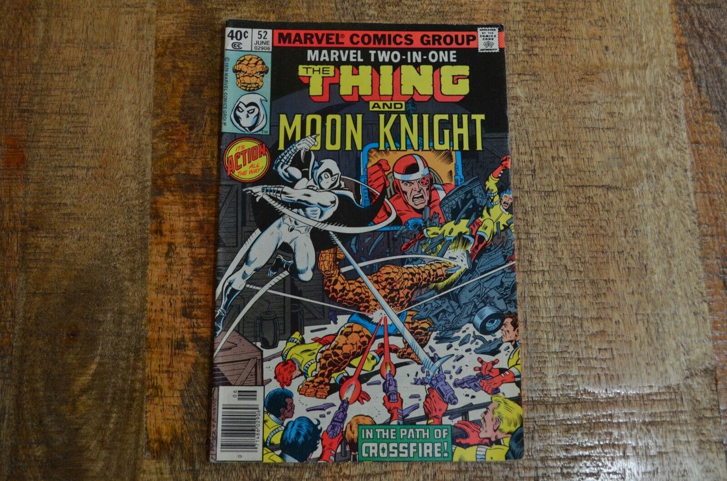 Marvel Two In One #52 The Thing Moon Knight Comic Book Crossfire 1st App FN 6.0