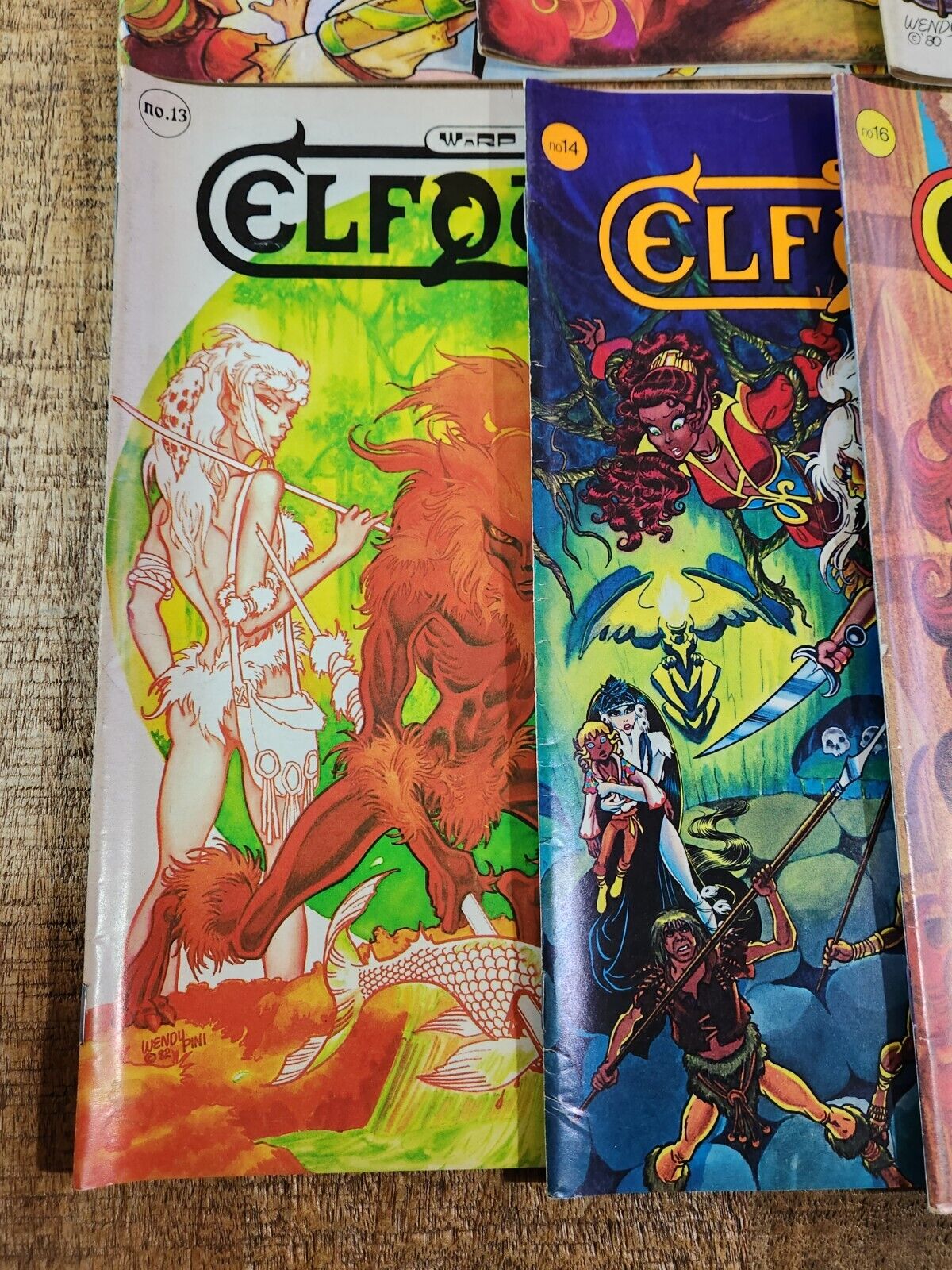 Elfquest 6-20 + Myth Adventures 1 2 Warp Graphics Wendy Pini 1980 Comic Magazine