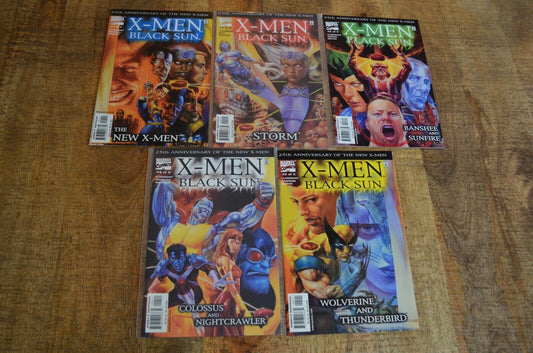 X-Men Black Sun #1 2 3 4 5 Marvel Comic Book Lot of 5 Full Run NM 9.2