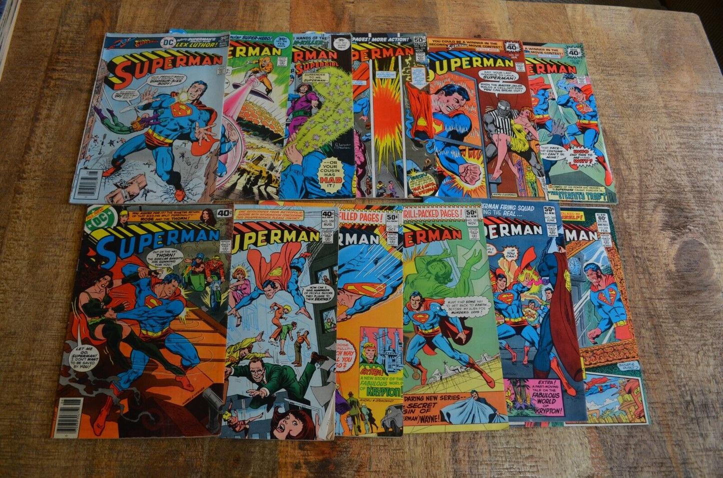 Superman #302 308 312 329 331 332 336 350 352 353 360 368 DC Comics Lot of 12 VG