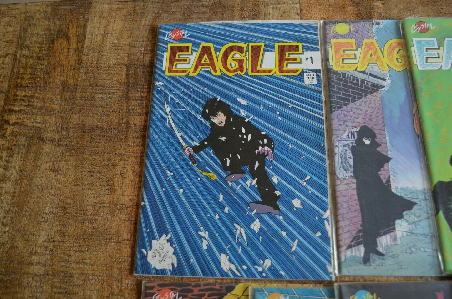 Eagle #1 2 3 4 5 6 7 8 9 10 11 12 Crystal Comics Jokes Rankin VF