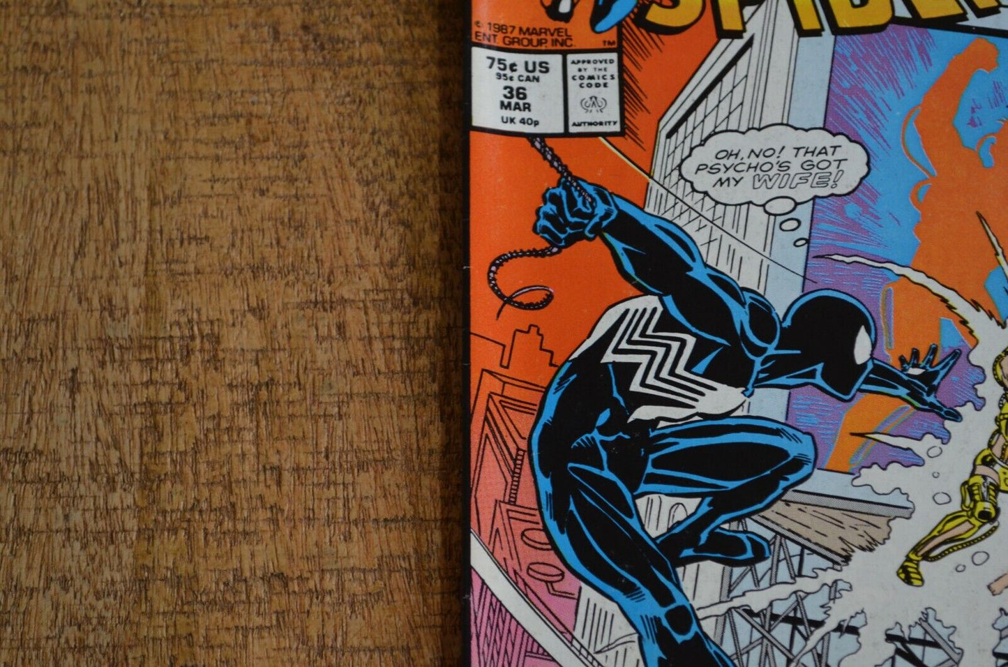 Web of Spider-Man #18 36 Marvel Comic Book Lot of 2 FN 6.5 Tombstone 1st App