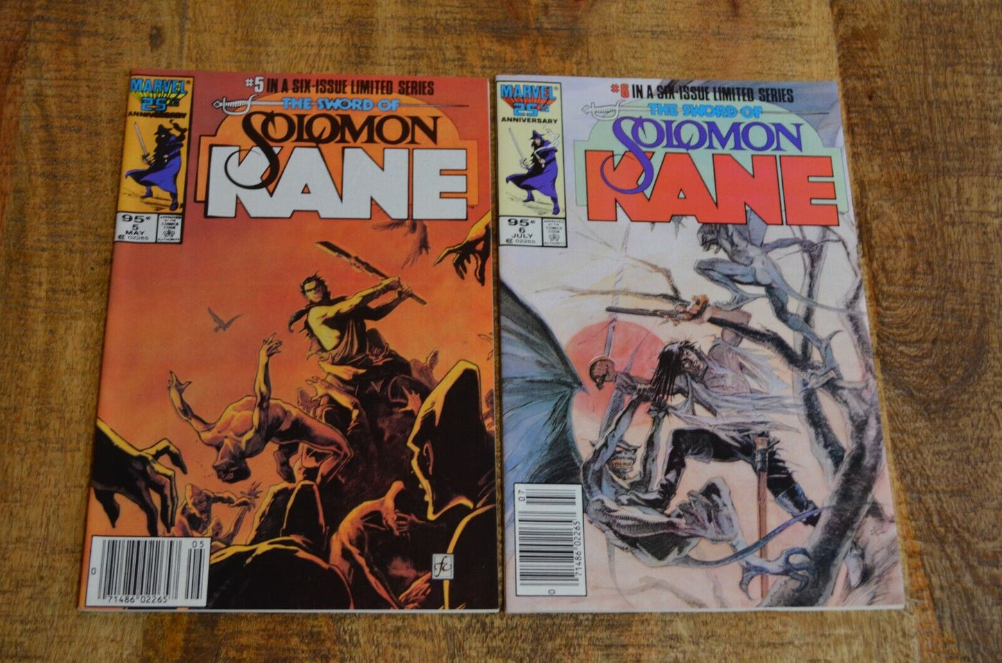 Solomon Kane #5 6 Canadian Newsstand Marvel Comic Book Lot of 2 NM 9.2