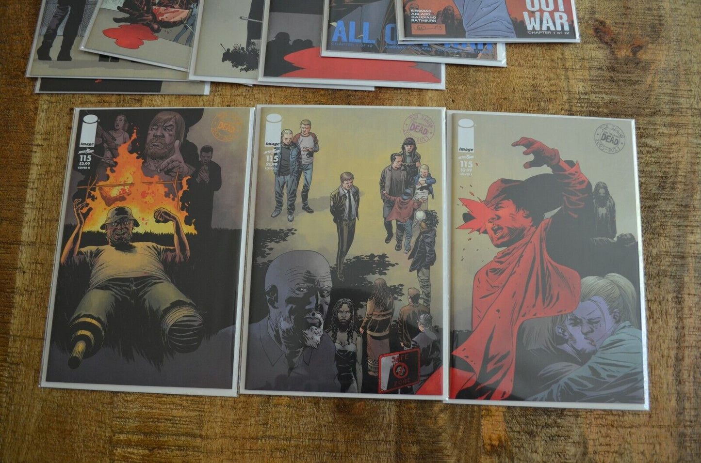 Walking Dead #115 Variant Cover Lot of 12 Kirkman Image Comic October 2013 VF/NM