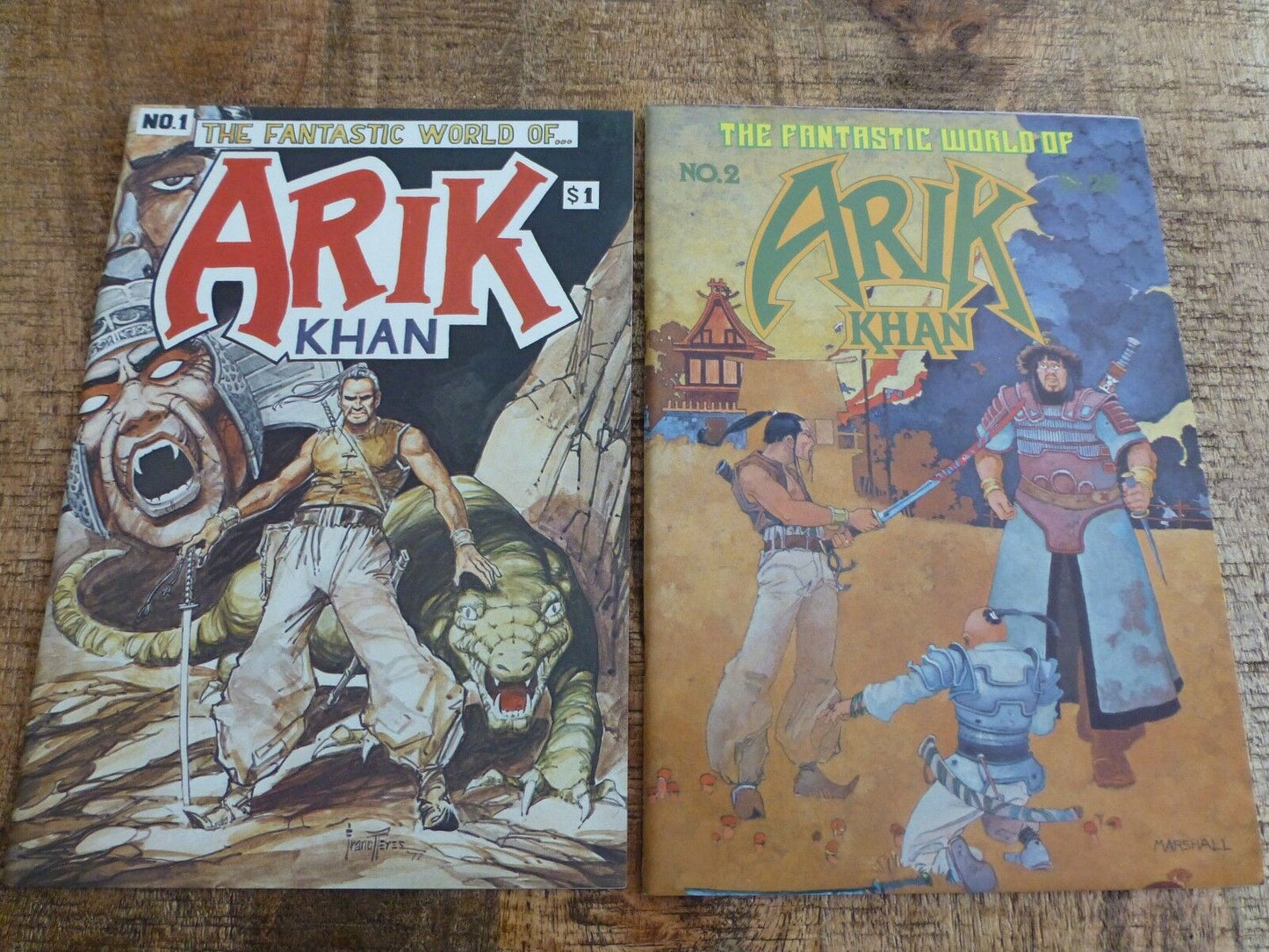 Arik Khan #1 NM 9.6 + #2 NM 9.2 Fantastic World Andromeda Comics 1977