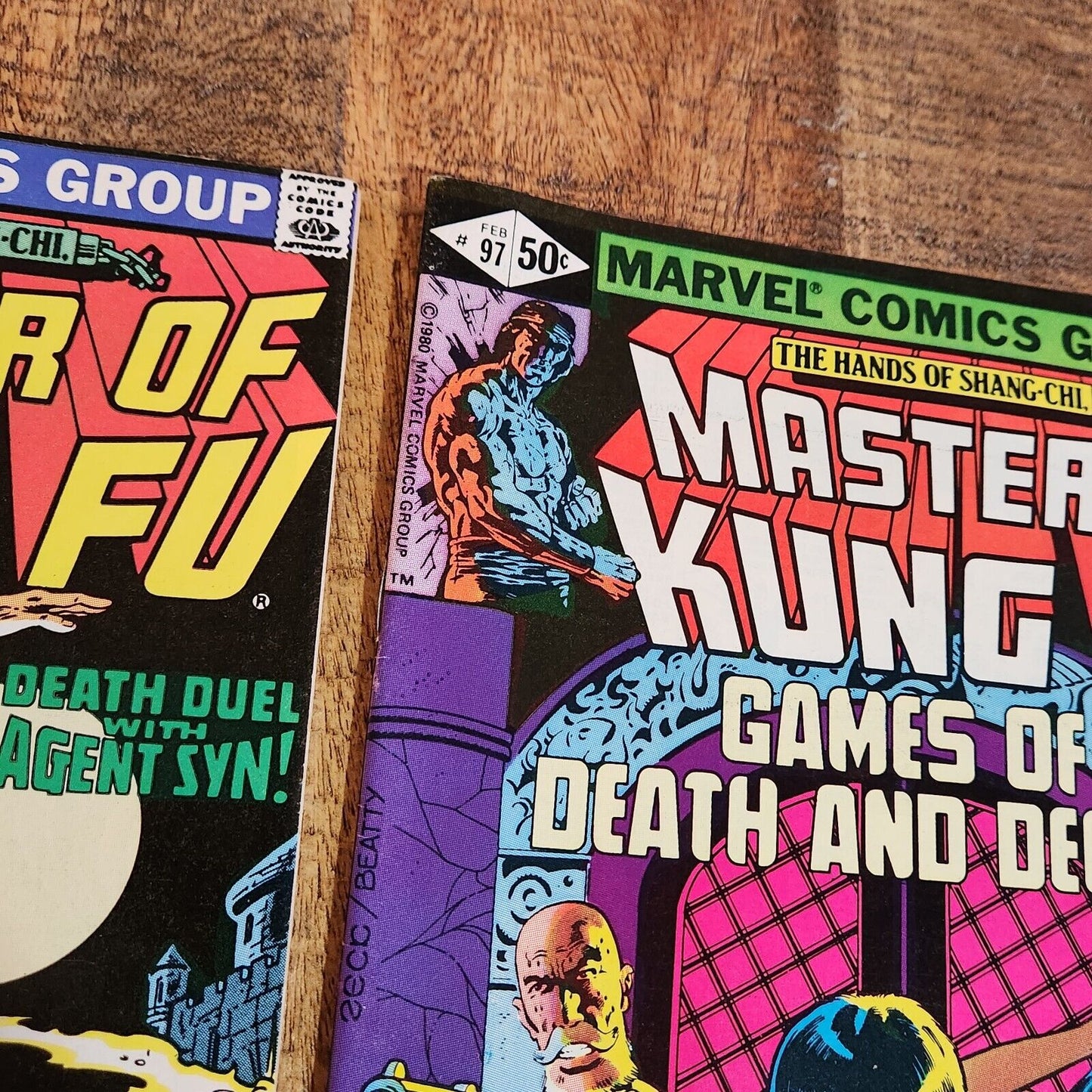 Master of Kung Fu #94 97 98 99 102 103 104 Marvel Comic Book Lot FN/VF 7.0